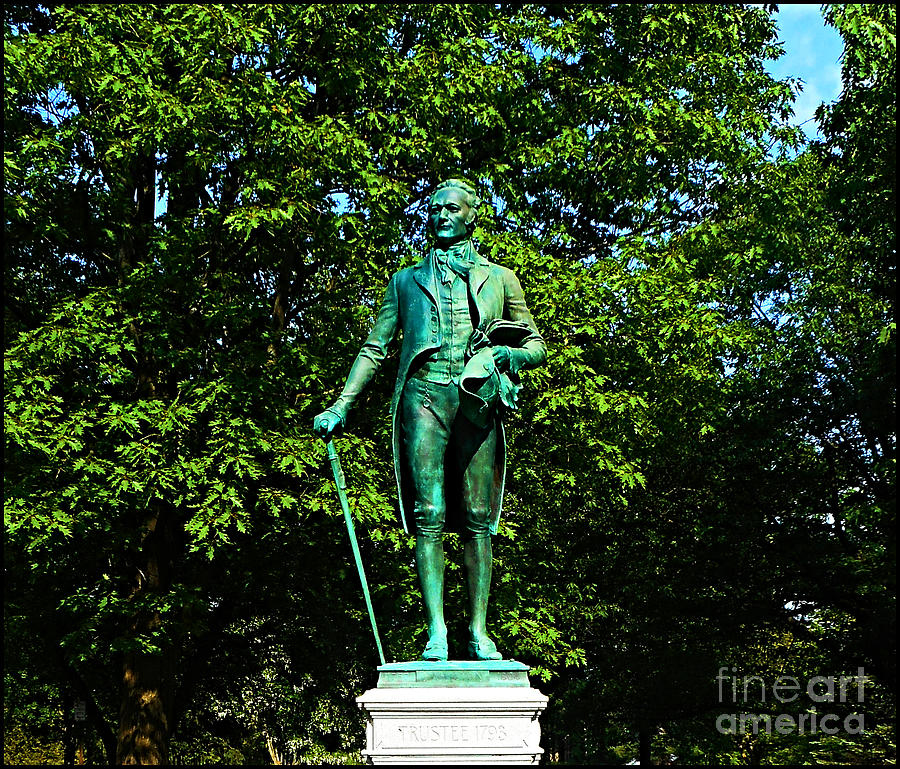 Alexander Hamilton Statue at Hamilton College Photograph by Peter Ogden