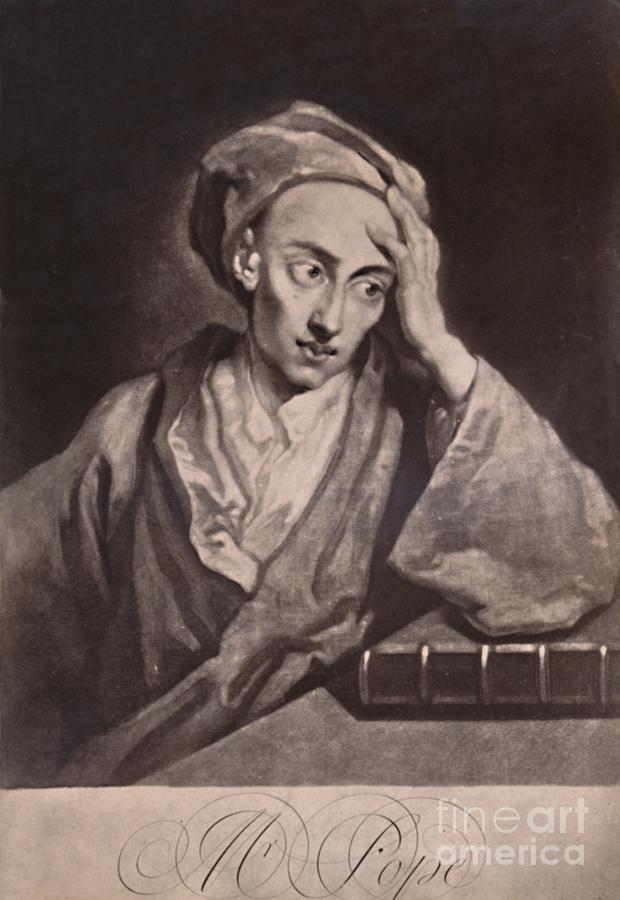 Alexander Pope English Poet #1 Drawing by Print Collector