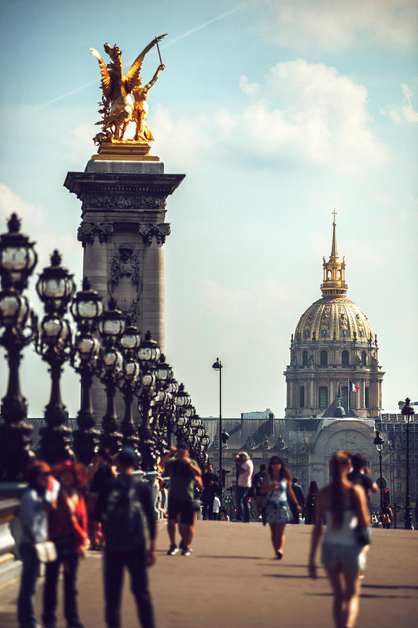 Alexandre III Bridge and the National Palace of the Invalides. Paris, France by Eduardo Huelin Alexandre III Bridge and the National Palace of the Invalides. Paris, France by Eduardo Huelin