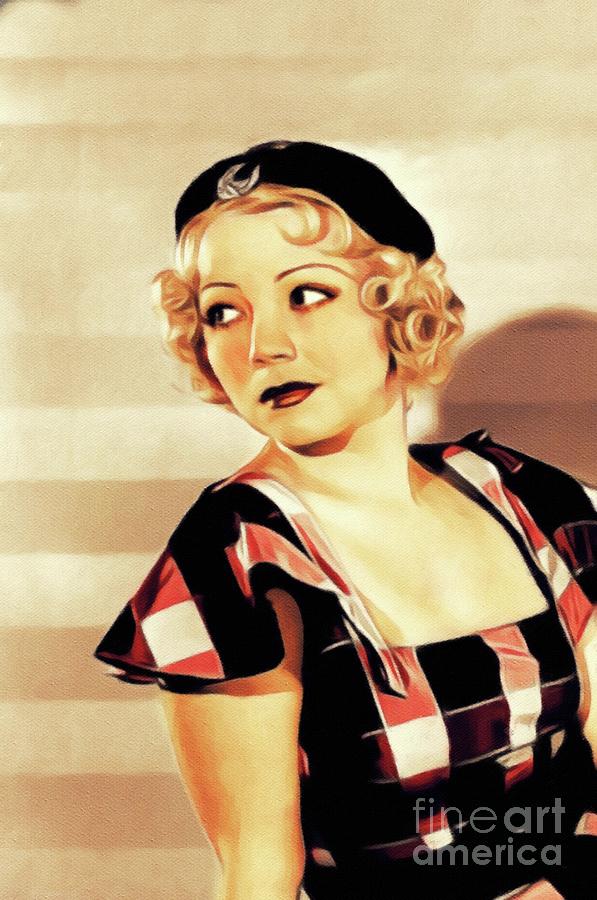 Alice White, Vintage Actress Painting