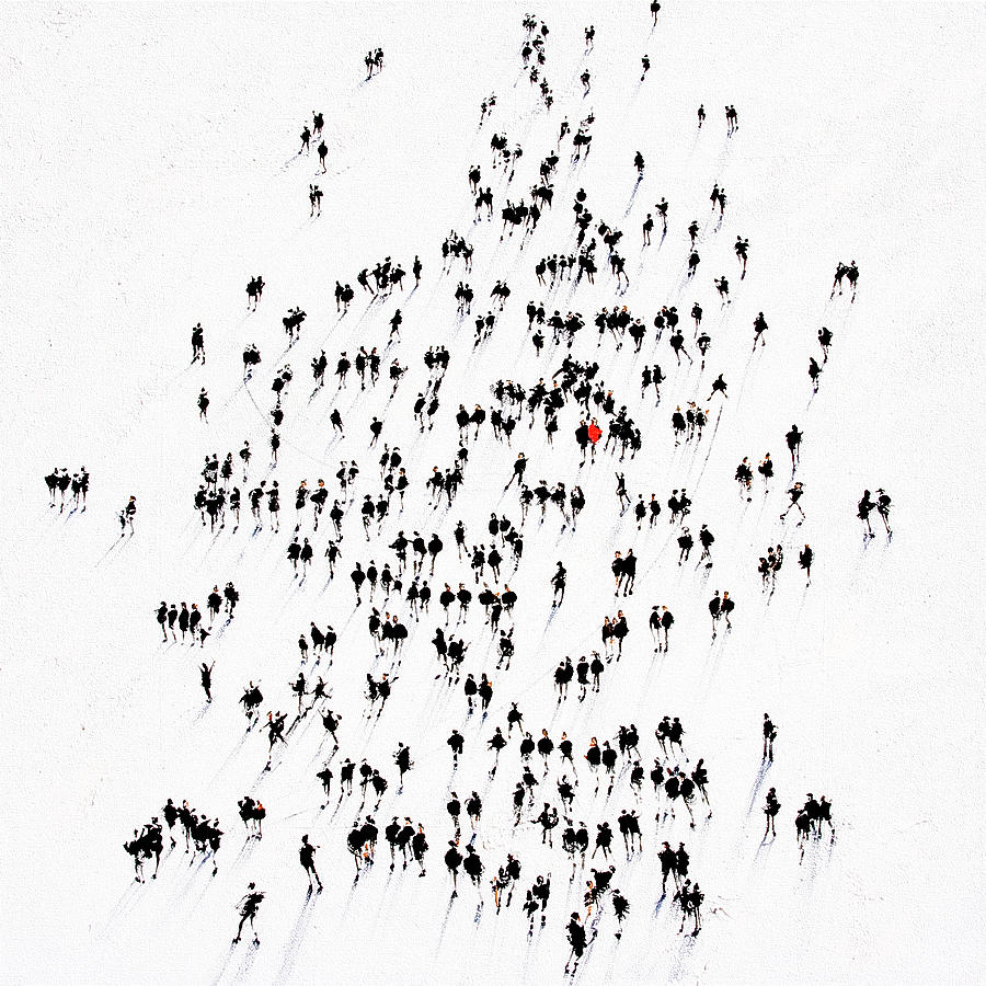 Alone in a Crowd Painting by Neil McBride