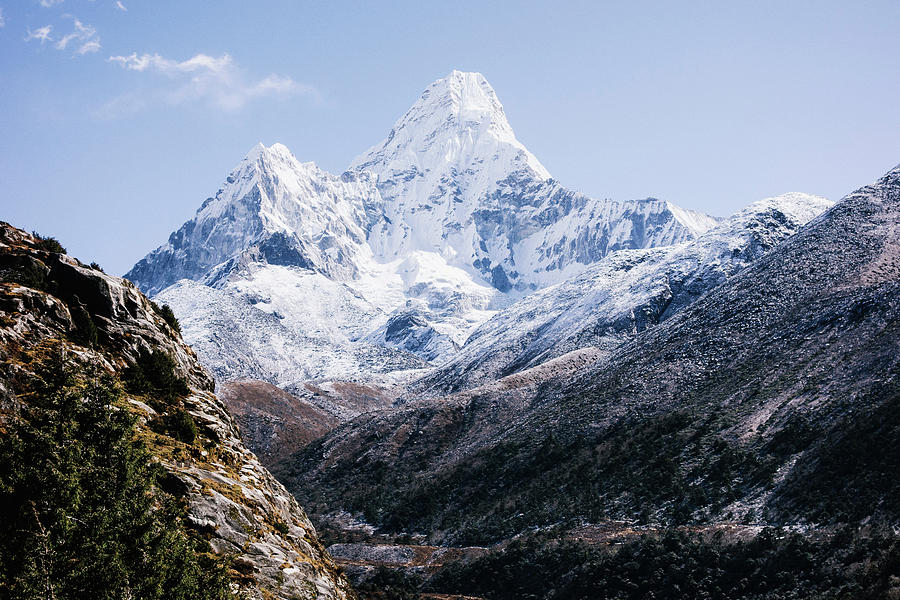 Nature Digital Art - Ama Dablam Mountain On Mount Everest Trek, Nepal #1 by John Philip Harper