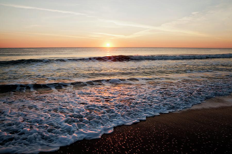 Amelia Island, Beach At Sunset #1 Digital Art by Lumiere