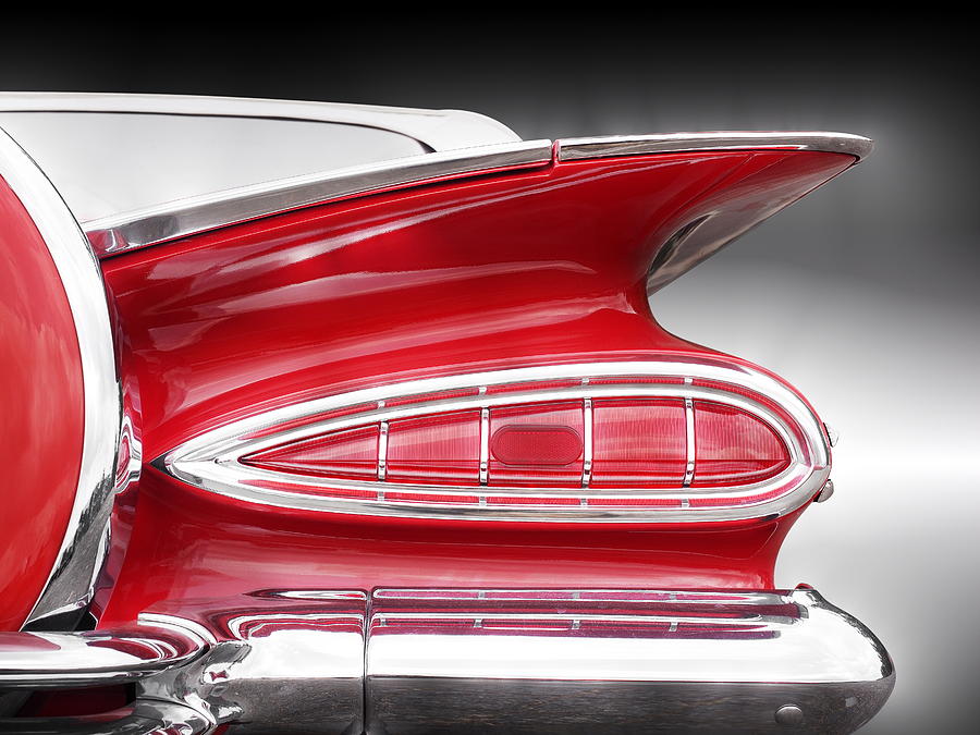 Abstract Photograph - American Classic Car Impala 1959 Tail Fin #1 by Beate Gube