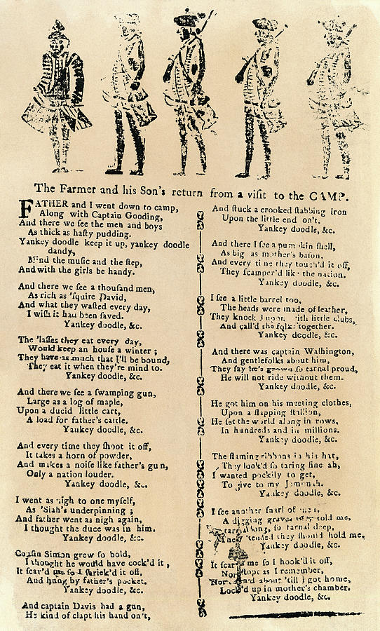 American Revolution: Song #1 Painting by Granger