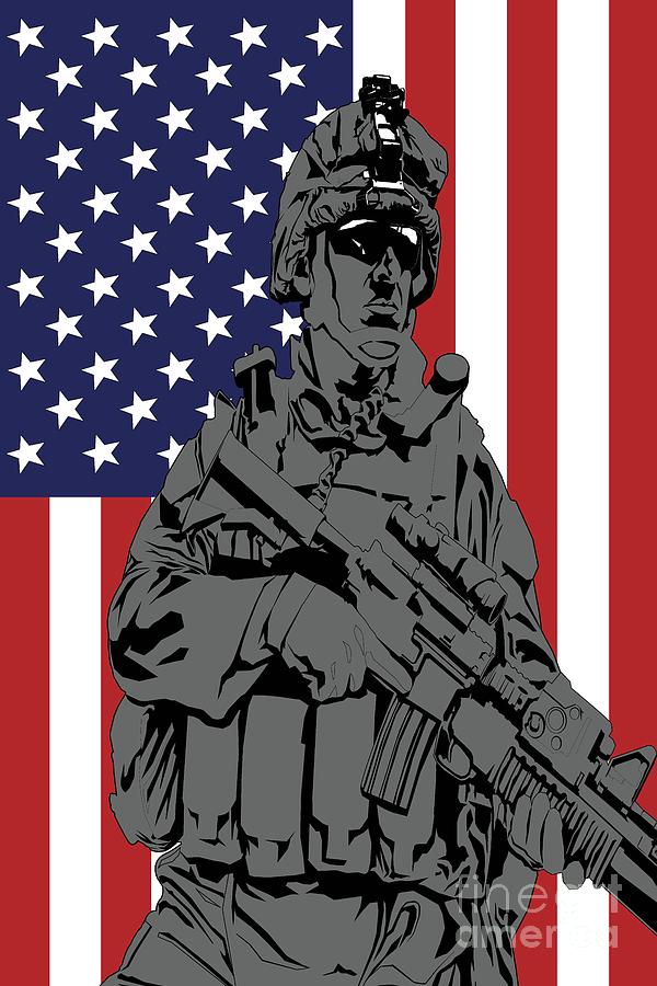 American Warrior Digital Art by Aldrick Scott - Fine Art America