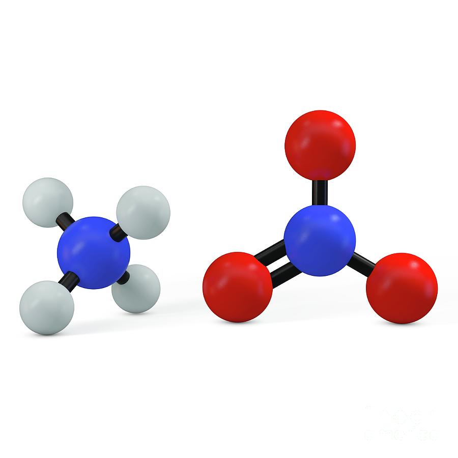 Ammonium Nitrate Molecule Photograph By Adam Brackenbury Science Photo Library Pixels