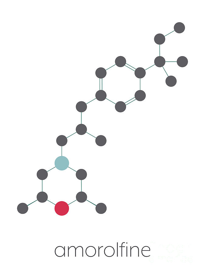 1 amorolfine antifungal drug molecule molekuulscience photo library