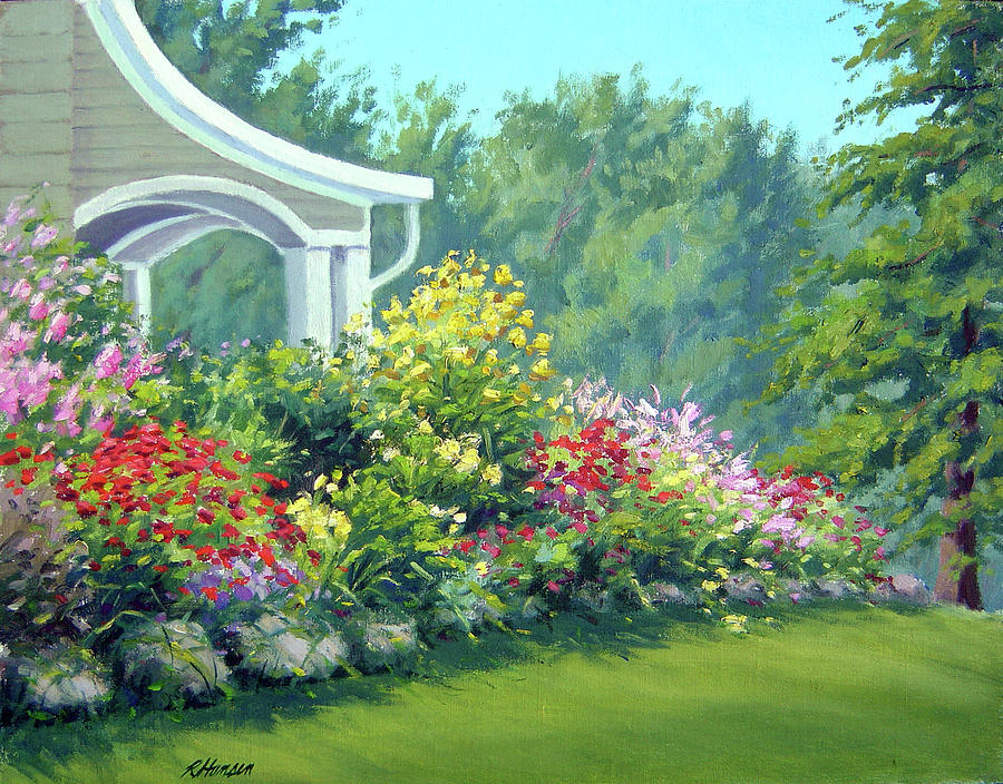 Amys Flowers Painting by Rick Hansen