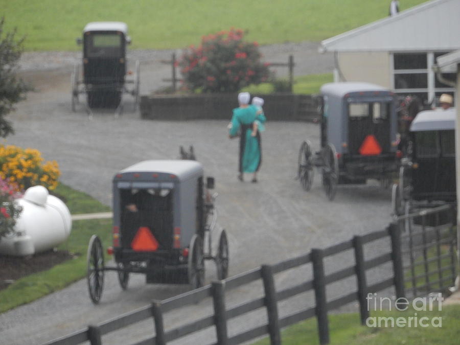 An Amish Church Gathering #1 Photograph by Christine Clark