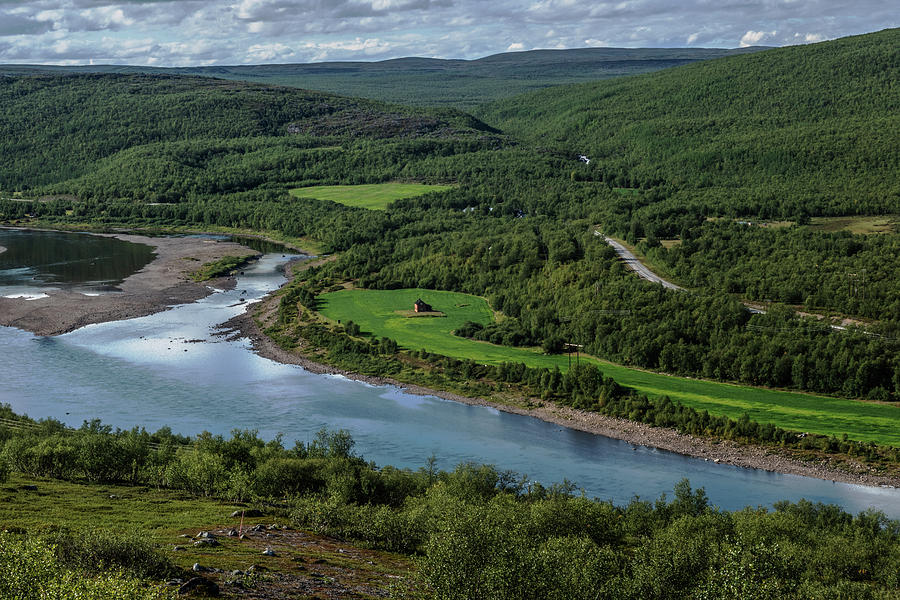 An Arctic River Valley #1 Photograph by Pekka Sammallahti