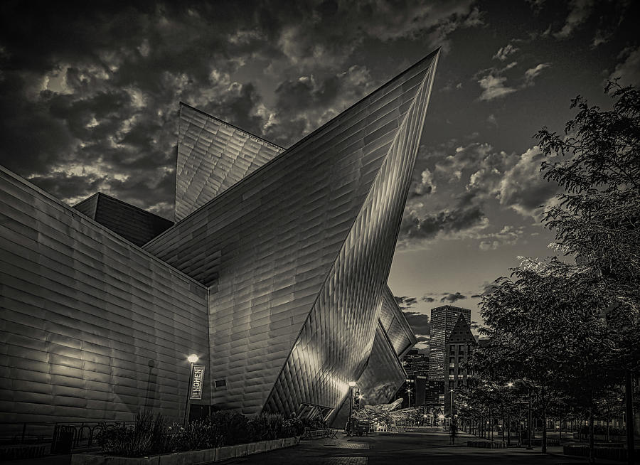 Denver Photograph - An Evening At The Denver Art Museum #1 by Mountain Dreams