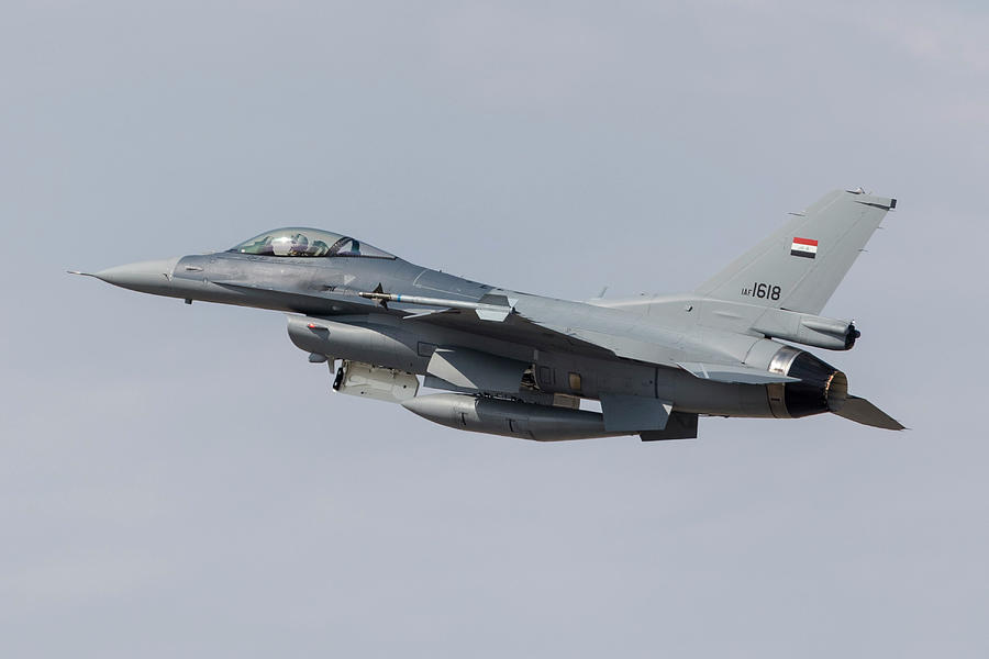 An Iraqi Air Force F-16c Fighting #1 Photograph by Rob Edgcumbe