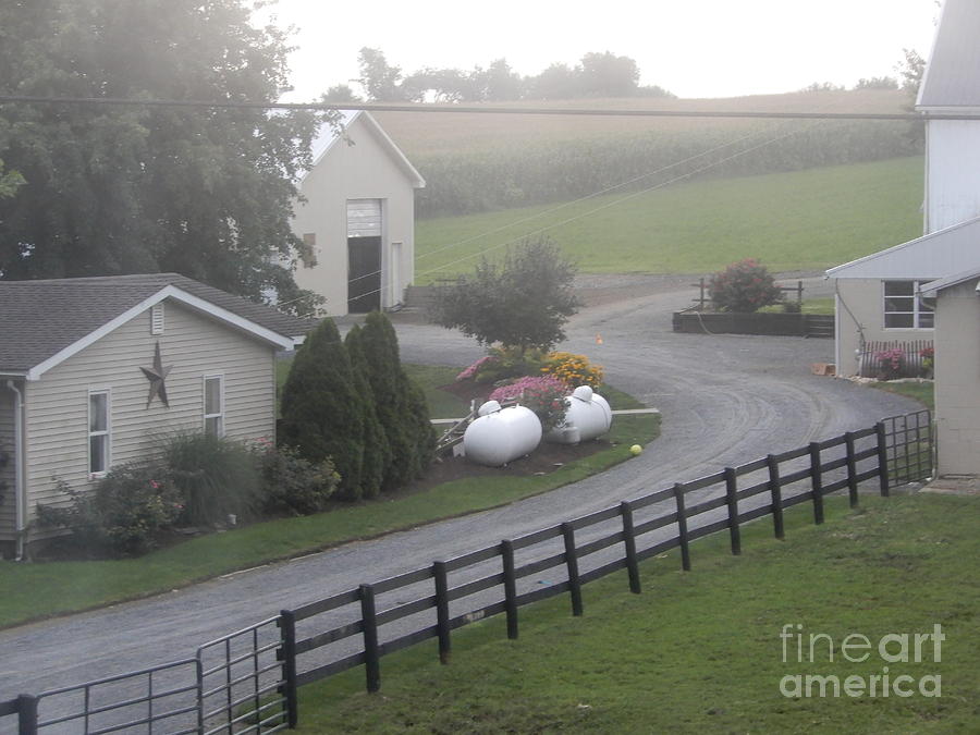 An Overcast Amish Morning #1 Photograph by Christine Clark
