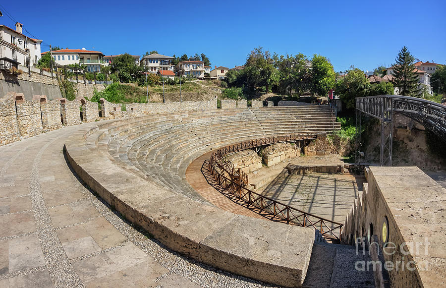 Ancient roman theater in Ohrid in Macedonia Photograph by Frank Bach ...