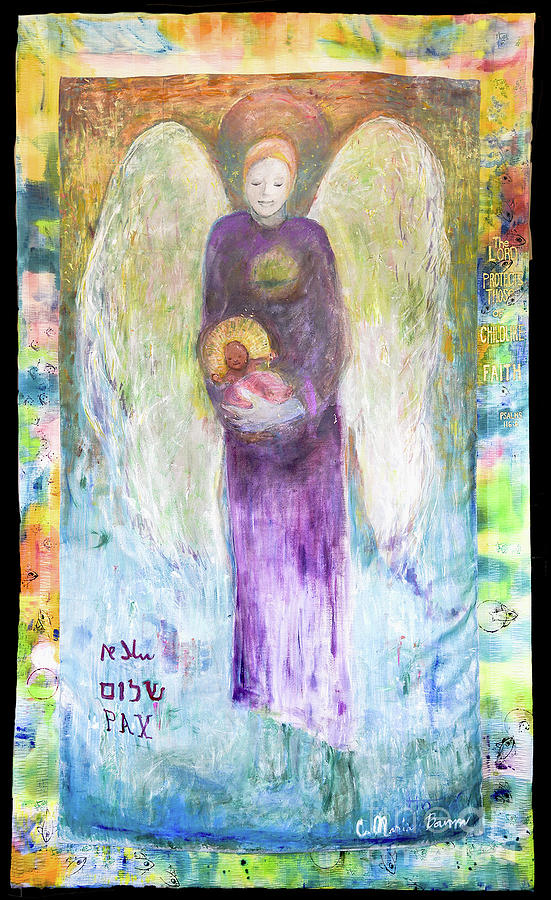 Angel Gabriel Brings Child Spirit by Claremaria Vrindaji Bowman Angel Gabriel Brings Child Spirit by Claremaria Vrindaji Bowman