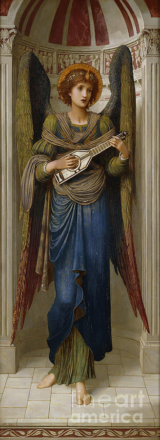 Angels, 1895 Painting by John Melhuish Strudwick