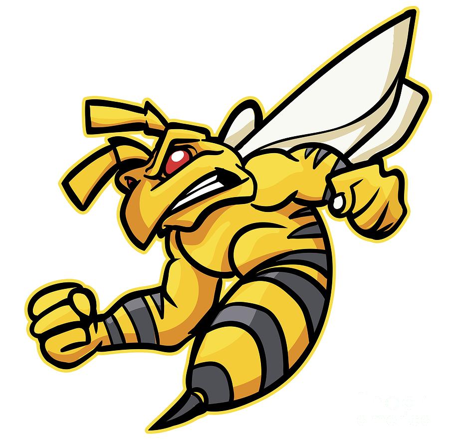 Angry Bee Illustration Bee Keepre Hive Honey Digital Art by Mister Tee ...