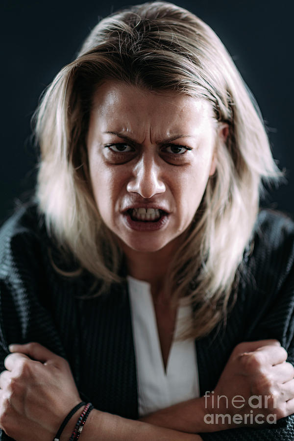 Angry Woman #1 Photograph by Microgen Images/science Photo Library
