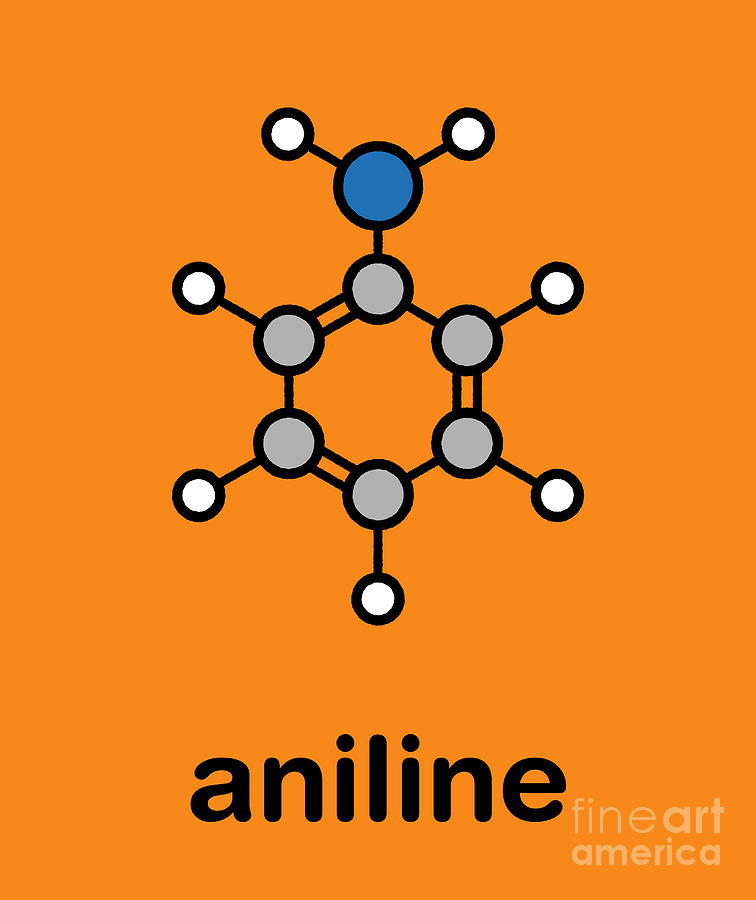 Aniline Molecule #1 Photograph by Molekuul/science Photo Library