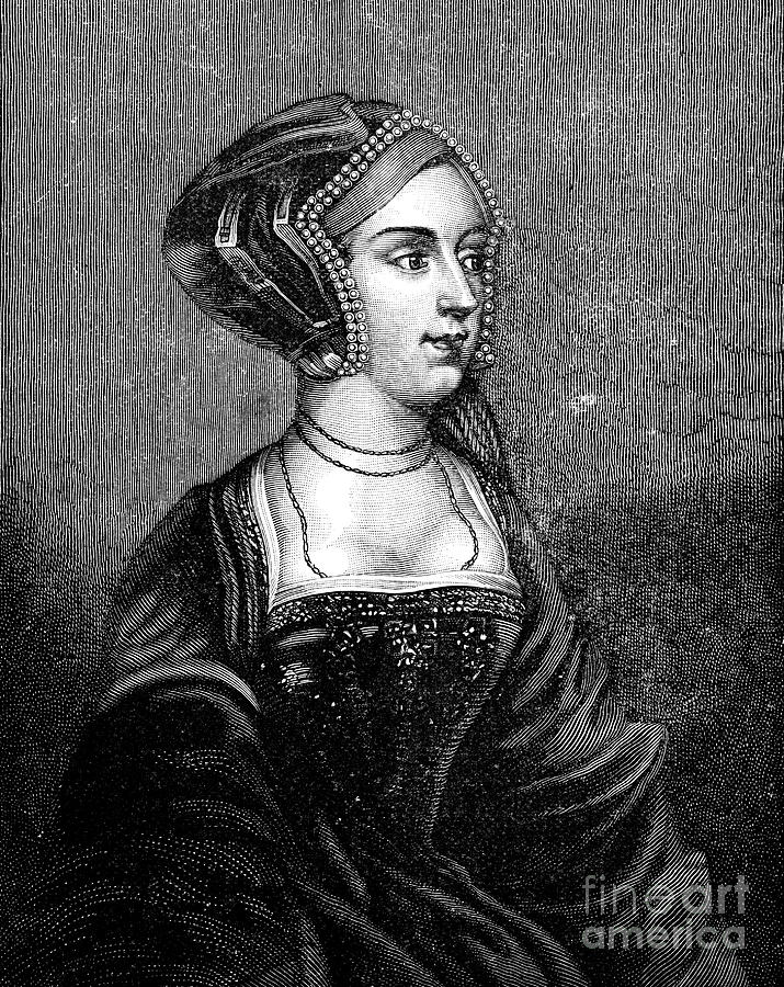 Anne Boleyn C1504-1536, Second Wife #1 Drawing by Print Collector