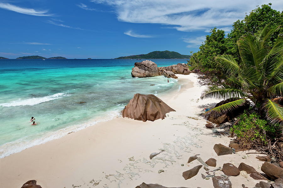 Anse Patates Beach, Seychelles Digital Art by Reinhard Schmid - Fine ...