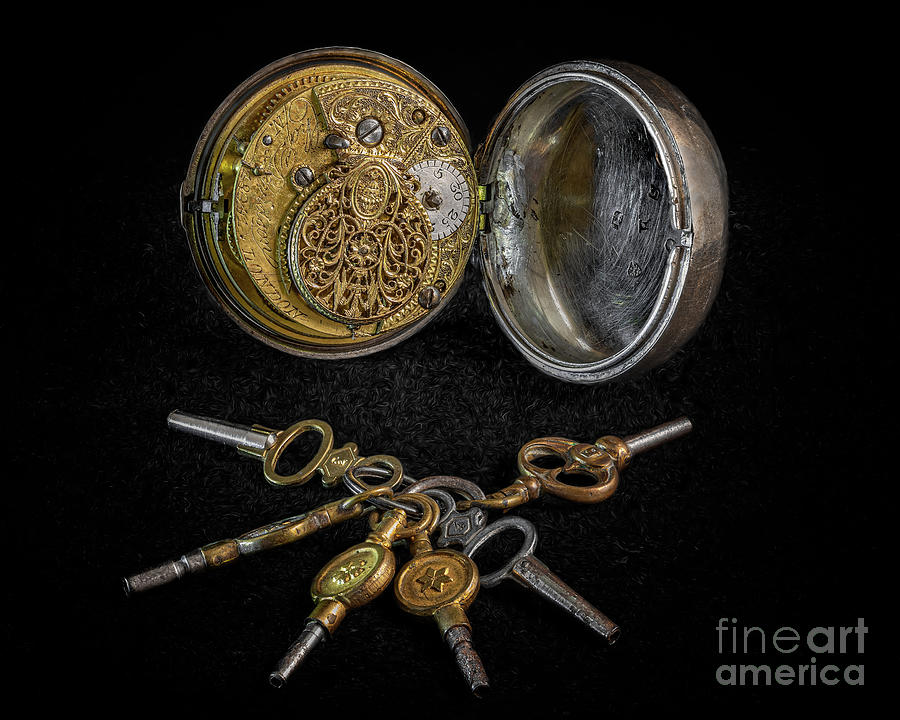 Antique Pocket Watch  #1 Photograph by Adrian Evans