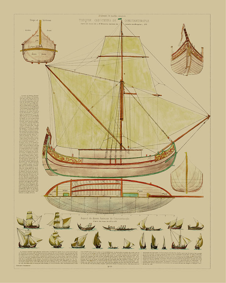 antique ship blueprints