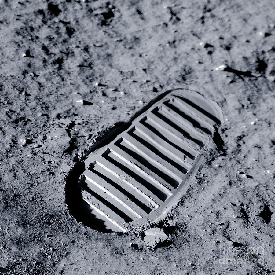 Apollo 11 Bootprint On The Moon Photograph By Detlev Van Ravenswaay ...