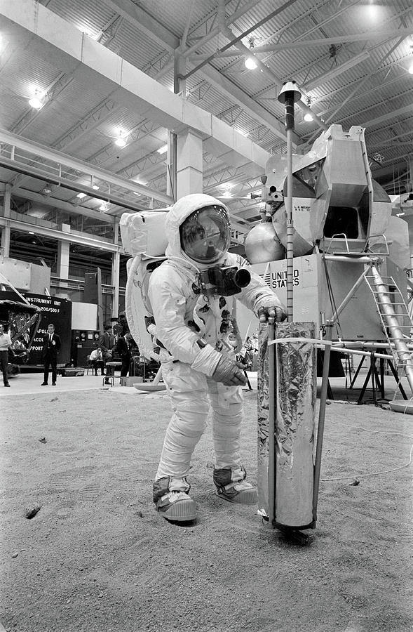 Apollo 11, Neil Armstrong Eva Training #1 Photograph by Science Source