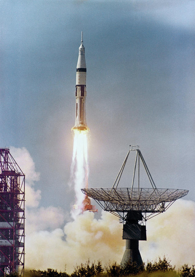 Apollo 7: Launch, 1968 #1 Photograph by Granger