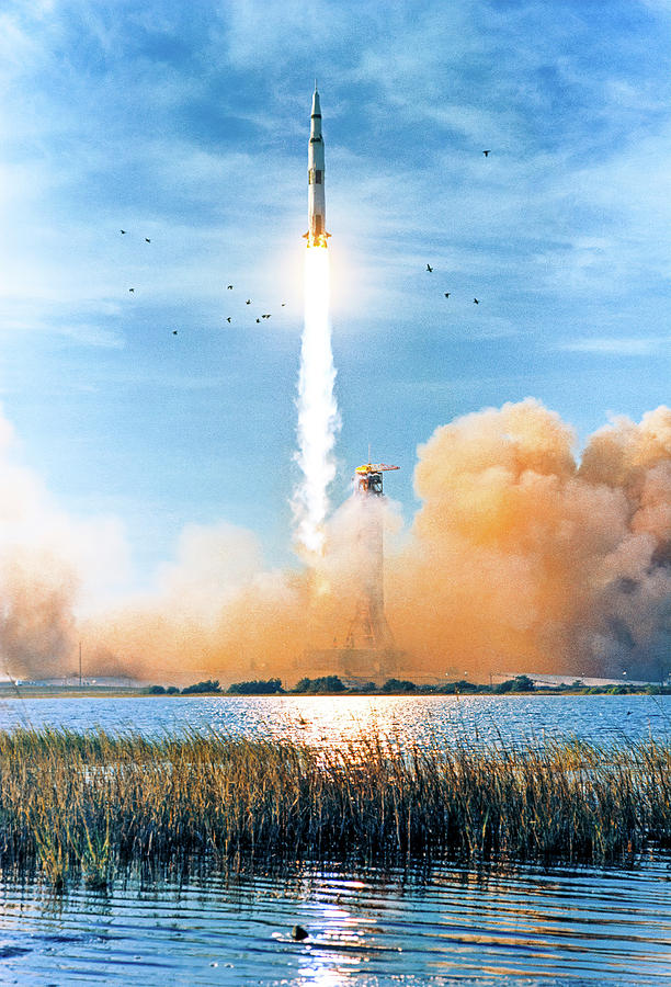 Apollo 8 Launch 2 Photograph by Eric Glaser