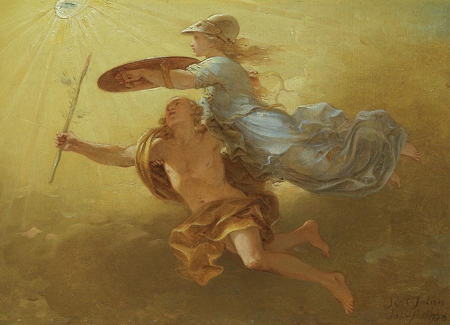 Apollo And Minerva Painting by Simon Julien | Fine Art America