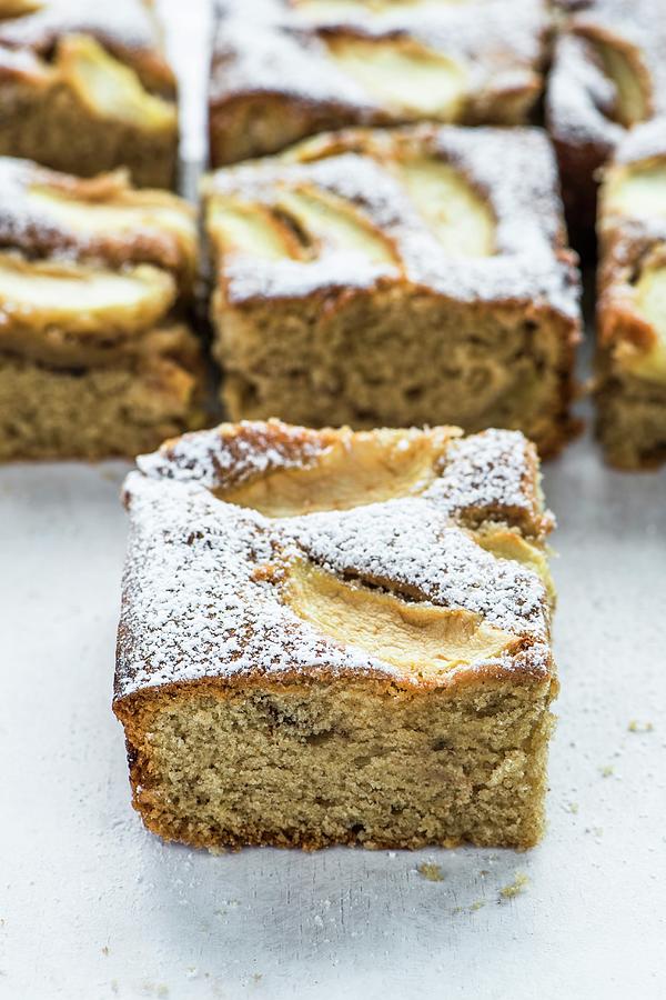 Apple And Nut Tray Bake Cake #1 Photograph by Magdalena Hendey