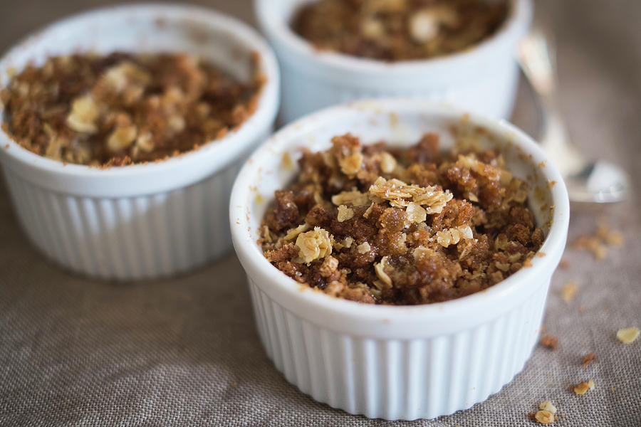 Apple And Pear Crumble #1 Photograph by Eising Studio
