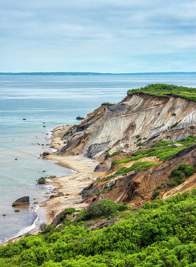 Aquinnah Cliffs Photograph - Aquinnah Cliffs And Beach - Marthas Vineyard 1 by Brendan Reals Aquinnah Cliffs Photograph - Aquinnah Cliffs And Beach - Marthas Vineyard 1 by Brendan Reals
