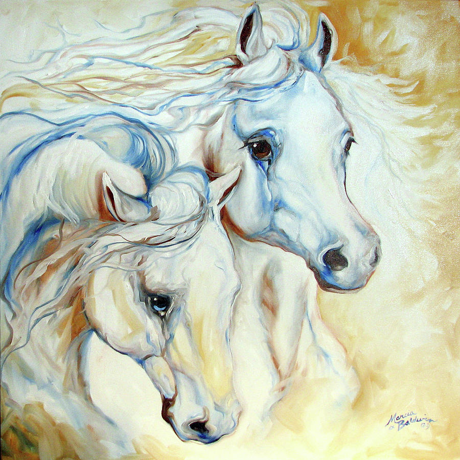 Horse Painting - Arabian Eccense #1 by Marcia Baldwin
