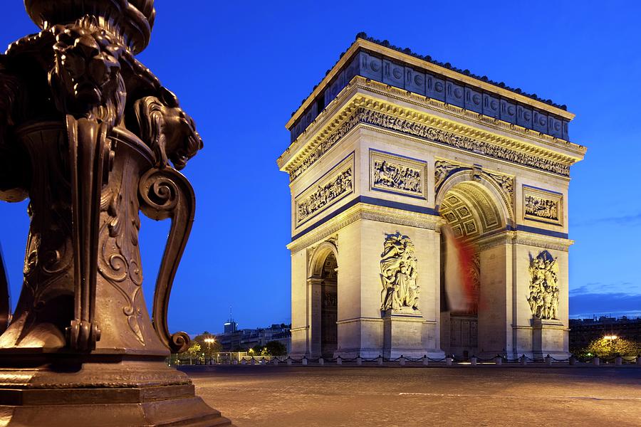 Arc De Triomphe In Paris #1 Digital Art by Massimo Ripani