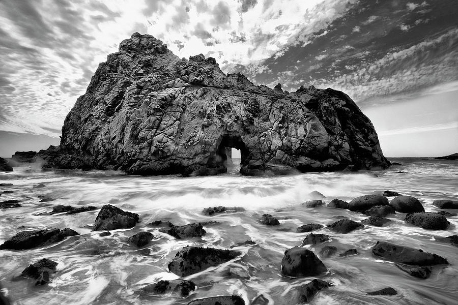 Beach Digital Art - Arch Of Stone, Big Sur, California #1 by Pietro Canali