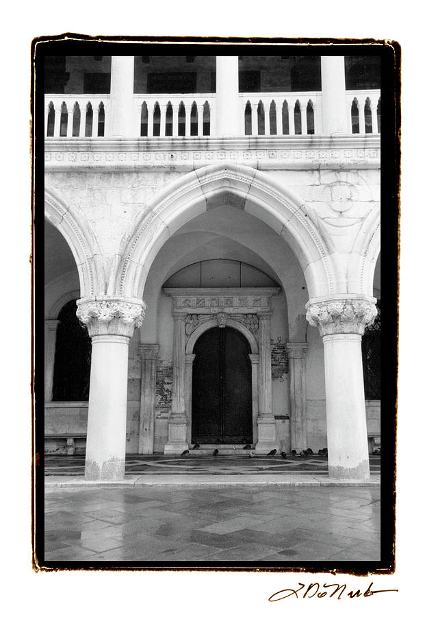 Italy Photograph - Archways Of Venice V #1 by Laura Denardo