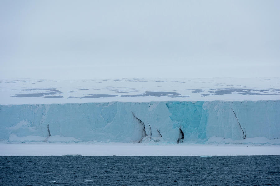 Arctic Ocean And Ice Cliffs Of Polar Ice Cap, Austfonna Nordaustlandet 