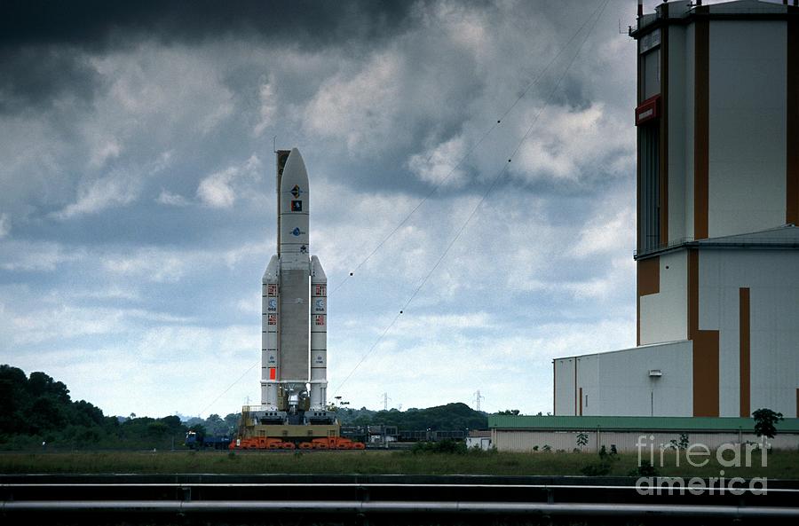 Ariane 5 Transportation #1 Photograph by Patrick Landmann/science Photo Library