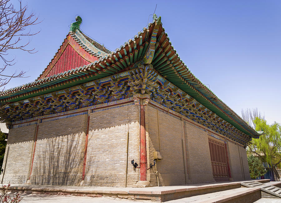 Art Hall Dafo Temple Zhangye Gansu China #1 Photograph by Adam Rainoff