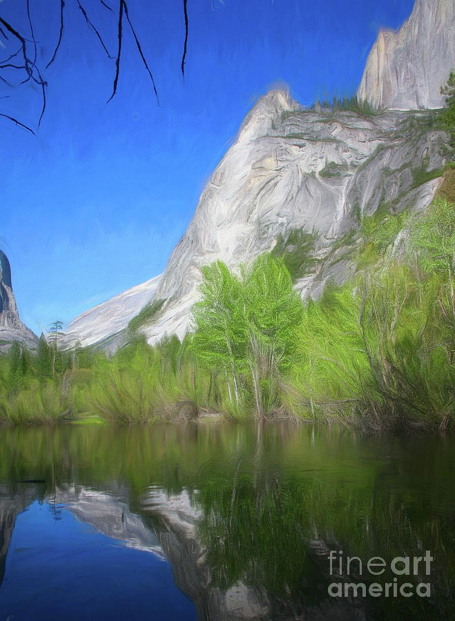 Art Yosemite Mirror Lake  #1 Photograph by Chuck Kuhn