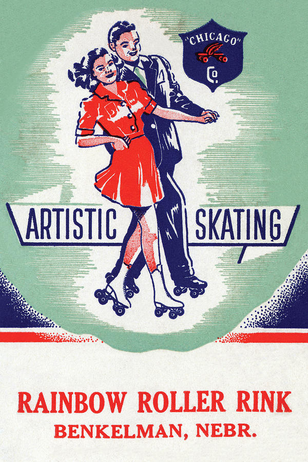 Artistic Skating #1 Painting by Unknown