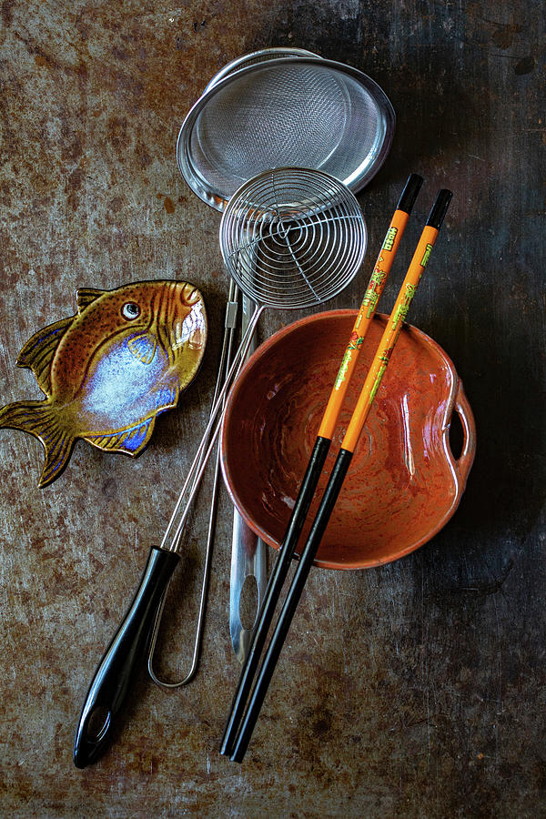 Asian Kitchen Utensils #1 Photograph by Eising Studio