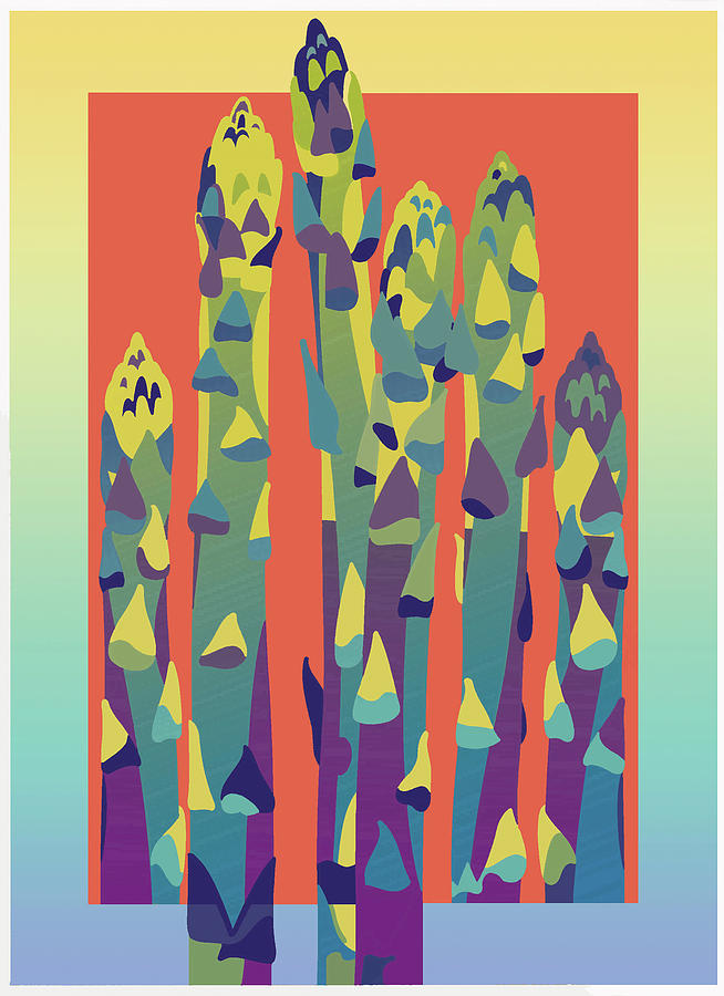 Asparagus Digital Art - Asparagus #1 by David Chestnutt