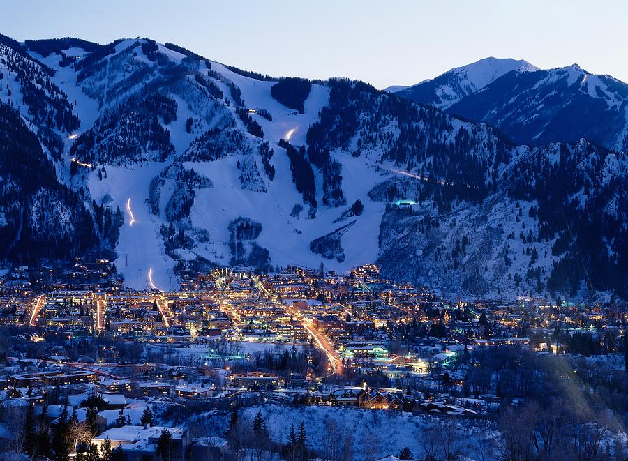 Aspen Mountain, Aspen, Colorado, Usa #1 Digital Art by Hp Huber