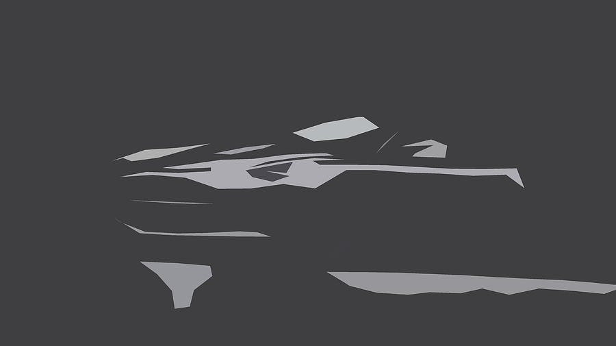 Aston Martin DB9 Abstract Design #1 Digital Art by CarsToon Concept