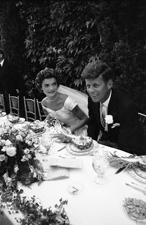 Black And White Photograph - At The Kennedy Reception #1 by Lisa Larsen